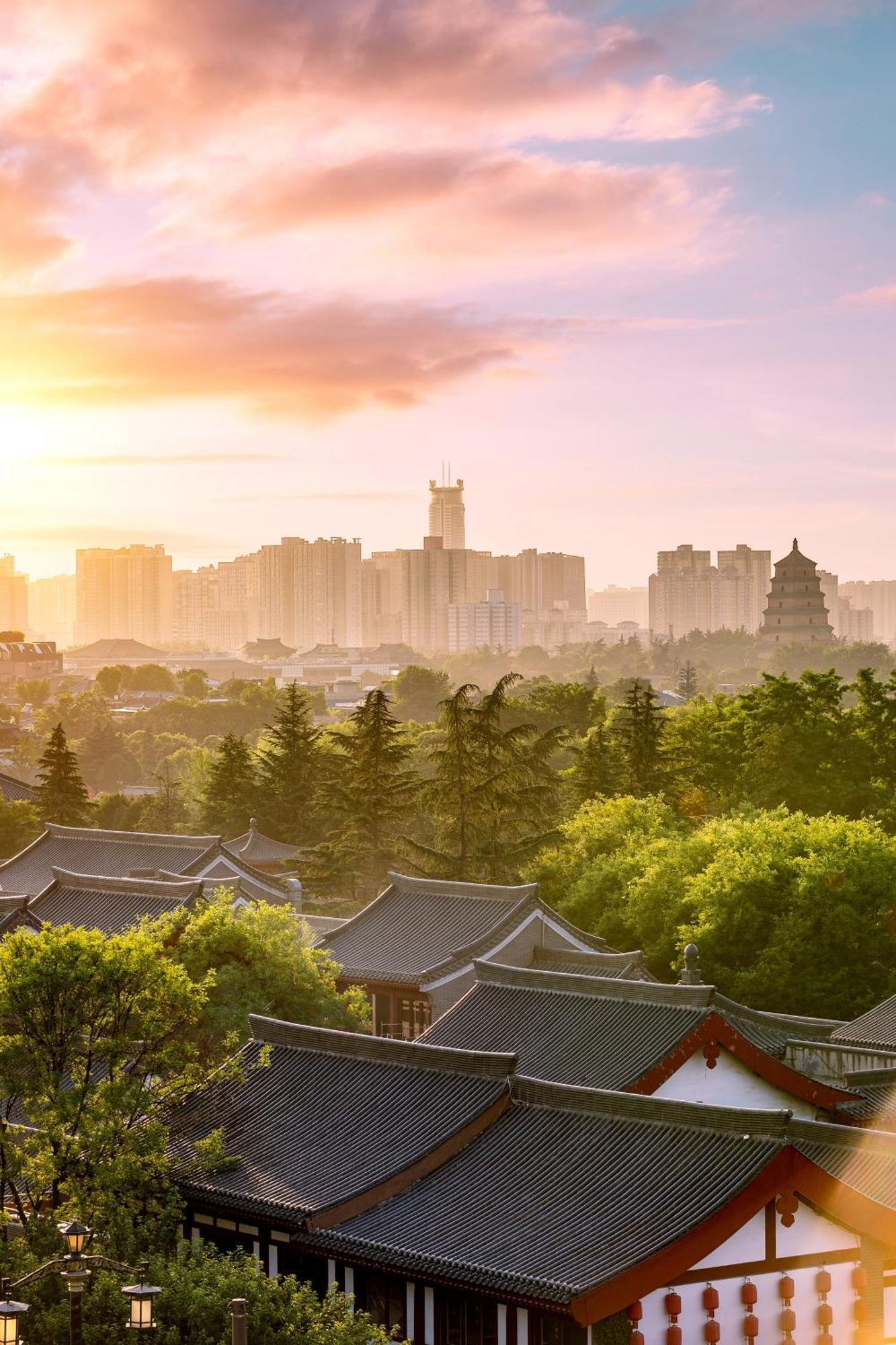 Gran Melia Xi'An Hotel Сиан Екстериор снимка